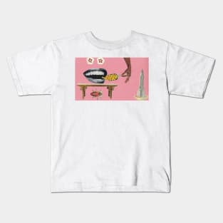 Big Mouth Collage Kids T-Shirt